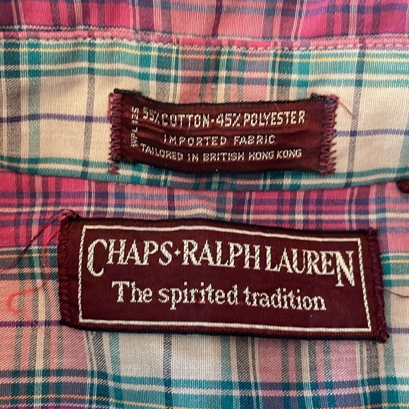 Chaps Ralph Lauren 90’s Men’s Button Down Medium - Picture 5 of 5